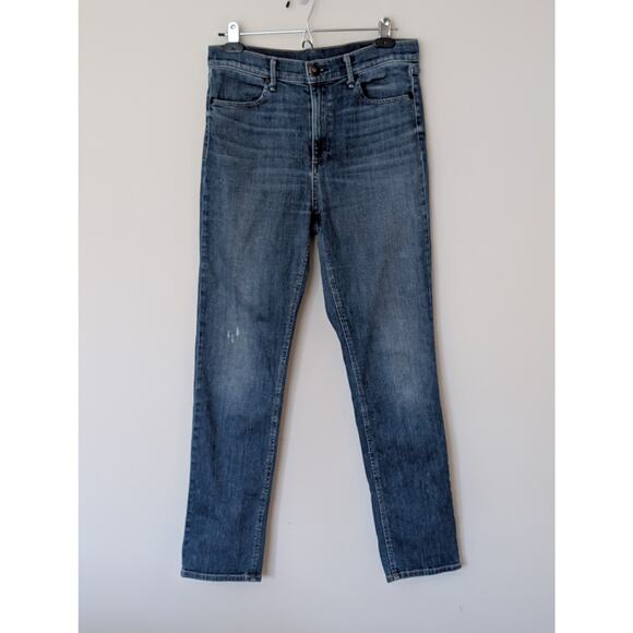 Rag & Bone Size 29 High-Rise Slim Straight Ankle Jeans Made in USA - Picture 2 of 9